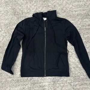 Zadig&Voltaire Black Zip up with embellished skull on back Size XS